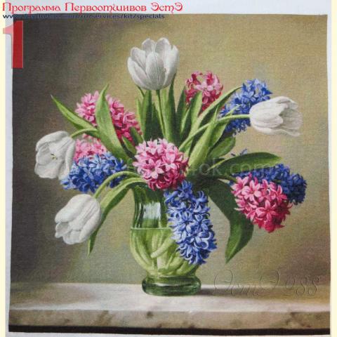 Вышивка  - ткань: Аида 20 ct, техника: крестик в 2 нитки<br>Автор вышивки: Макарова Ирина  (irma)<br>Программа Первоотшивов 2018, приз завершенная работа