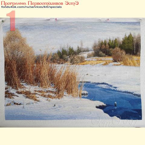 Вышивка - ткань: Конгресс Страмин 24 ct, техника: петит-полукрест <br>Автор вышивки: Татьяна Борисенко (Палома)<br>Программа Первоотшивов 2021