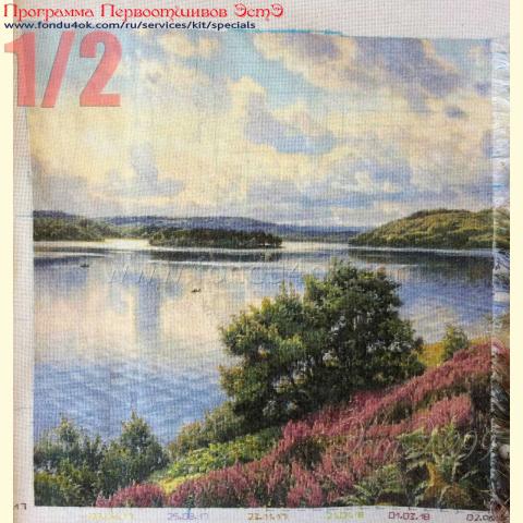 Вышивка  - ткань: Лугана 25 ct, техника: петит-полукрест<br>Автор вышивки: Запольских Елена (elenazapolskikh)<br>Программа Первоотшивов 2019, приз 1/2 работы