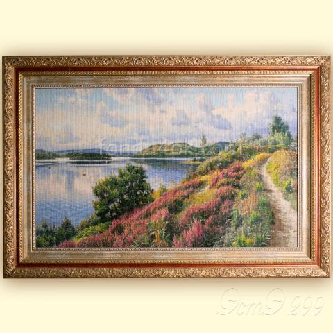 Оформленная вышивка  - ткань: Аида 18 ct, техника: крест<br>Автор вышивки: Александр Стояновский