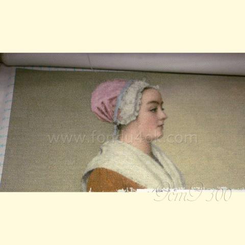 Вышивка - ткань: Аида 18 ct, техника: крестик <br>Автор вышивки: Илона Тормосова (кукла)