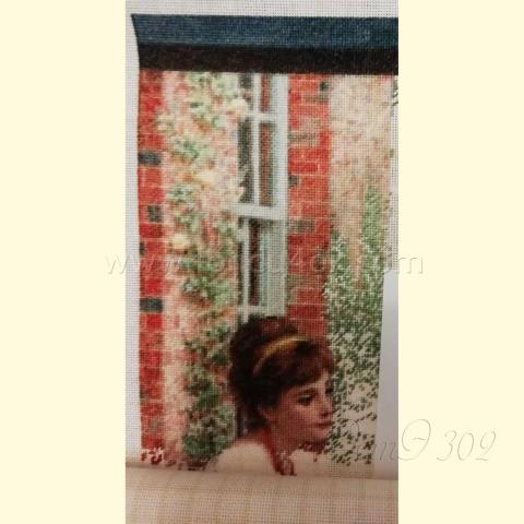 Вышивка  - ткань: Сетка 25 ct, техника: петит-полукрест <br>Автор вышивки:  Евгения Юрьева (leteau)