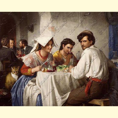 Оригинал схемы - отредактированная репродукция картины