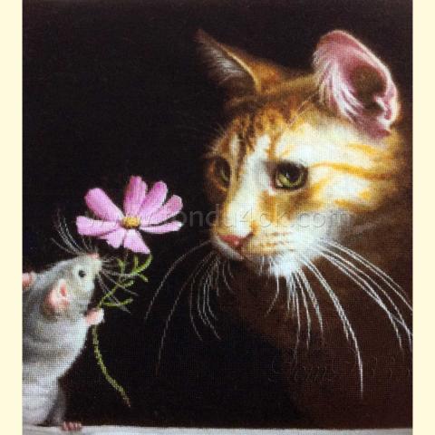 Вышивка  - ткань: Лугана 25 ct, техника: петит-полукрест<br>Автор вышивки: Елена Запольских