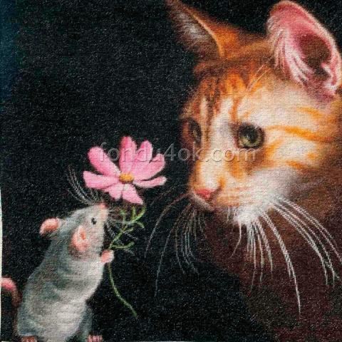 Вышивка - ткань: Конгресс-страмин 24 ct, техника: петит-полукрест <br>Автор вышивки: Юлия Удодова (englove)