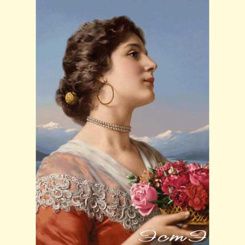 Скрин - компьютерное изображение схемы вышивки