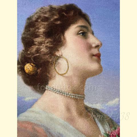 Вышивка - ткань: Конгресс-страмин 24 ct, техника: петит-полукрест <br>Автор вышивки: Татьяна Федина (tatusha)