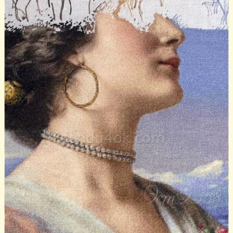 Вышивка - ткань: Конгресс-страмин 24 ct, техника: петит-полукрест <br>Автор вышивки: Татьяна Федина (tatusha)