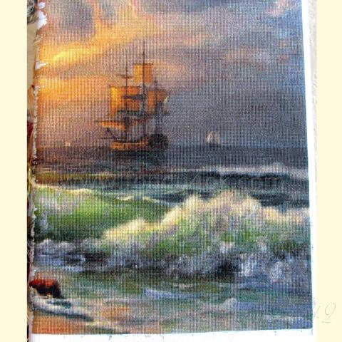 Вышивка - ткань: Аида 18 ct, техника: крестик в 2 нитки <br>Автор вышивки: Валентина (Pink_fish)