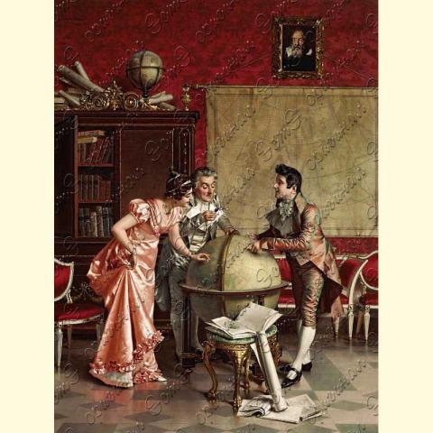 Оригинал схемы - отредактированная репродукция картины