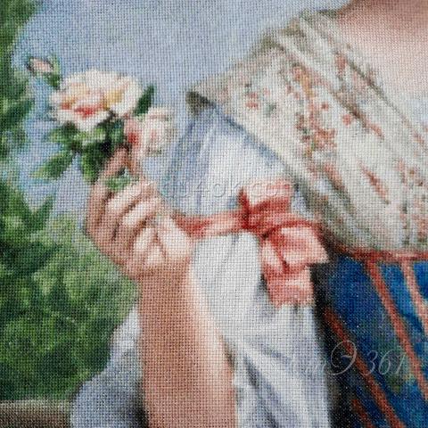 Вышивка - ткань: Аида 18 ct, техника: крестик в 2 нитки<br>Автор вышивки: Ирина Лемзина
