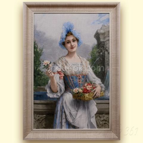 Оформленная вышивка - ткань: Аида 18 ct, техника: крестик в 2 нитки<br>Автор вышивки: Ирина Лемзина