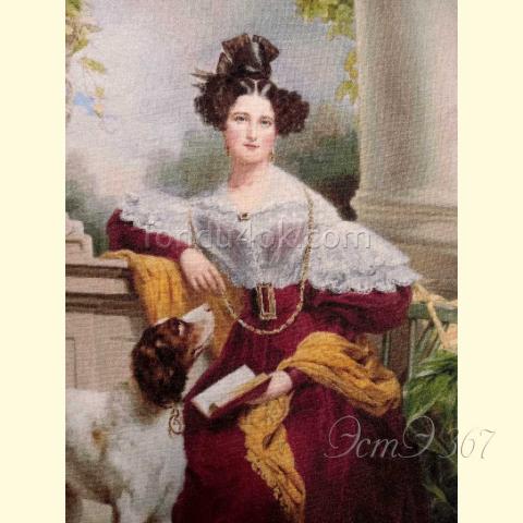 Вышивка  - ткань: Конгресс-страмин 24 ct, техника: петит-полукрест <br>Автор вышивки: Ирина Чистова (Шелли)