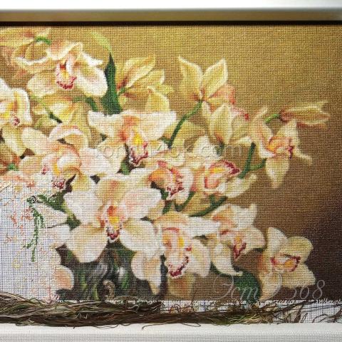 Вышивка - ткань: Конгресс-страмин 24 ct, техника: петит-полукрест <br>Автор вышивки: Алёна Быстрова (Фиалена)