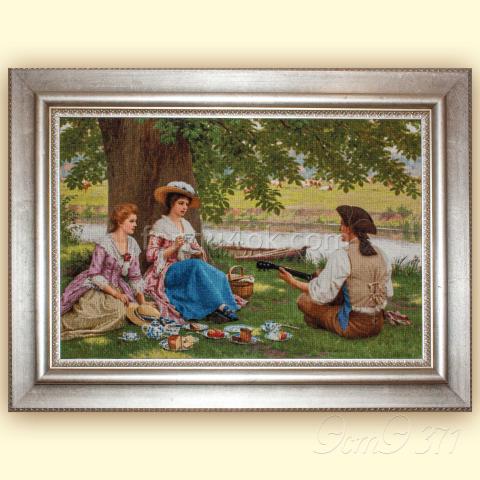 Вышивка в оформлении - ткань: Аида 18 ct, техника: крестик в 2 нитки<br>Автор вышивки: Лариса Бекряшева (ЛаВи)