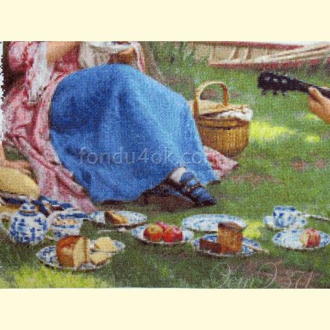 Вышивка - ткань: Аида 18 ct, техника: крестик в 2 нитки<br>Автор вышивки: Лариса Бекряшева (ЛаВи)