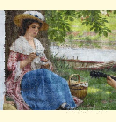 Вышивка - ткань: Аида 18 ct, техника: крестик в 2 нитки<br>Автор вышивки: Лариса Бекряшева (ЛаВи)