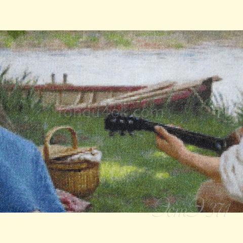 Вышивка - ткань: Аида 18 ct, техника: крестик в 2 нитки<br>Автор вышивки: Лариса Бекряшева (ЛаВи)