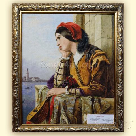 Оформленная вышивка - ткань: Страмин 24 ct, техника: петит-поинт <br>Автор вышивки: Елена Ветрова (Elena_V)