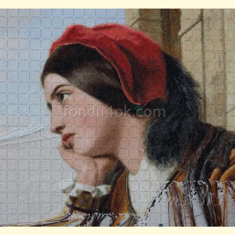 Вышивка - ткань: Страмин 24 ct, техника: петит-поинт <br>Автор вышивки: Елена Ветрова (Elena_V)