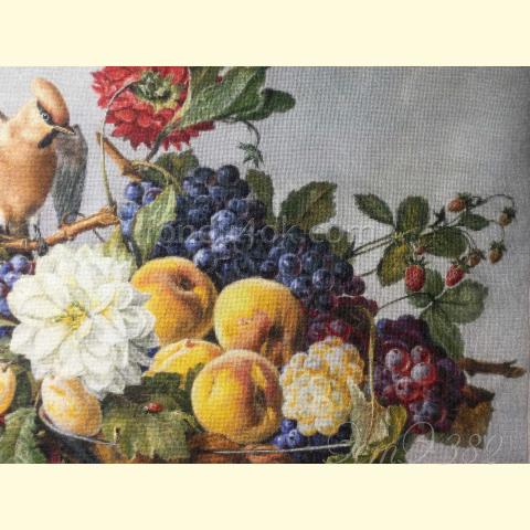 Вышивка - ткань: Конгресс-страмин 24 ct, техника: петит-полукрест <br>Автор вышивки: Татьяна Федина (tatusha)