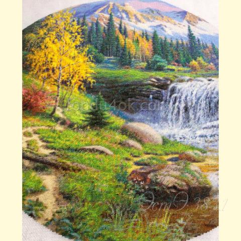 Вышивка - ткань: Конгресс-страмин 24 ct, техника: петит-полукрест <br>Автор вышивки: Татьяна Федина (tatusha)