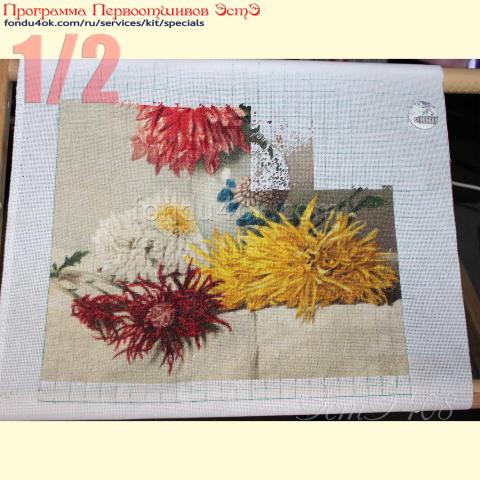 Вышивка - ткань: Лугана 25 ct, техника: петит-полукрест<br>Автор вышивки: Маргарита Капустина<br>Программа Первоотшивов 2022, приз 1/2 работы