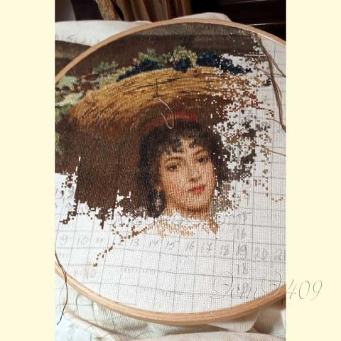 Вышивка  - ткань: Аида 18 ct, техника: крестик в 2 нитки<br>Автор вышивки: Анна Акопова (geran27138)