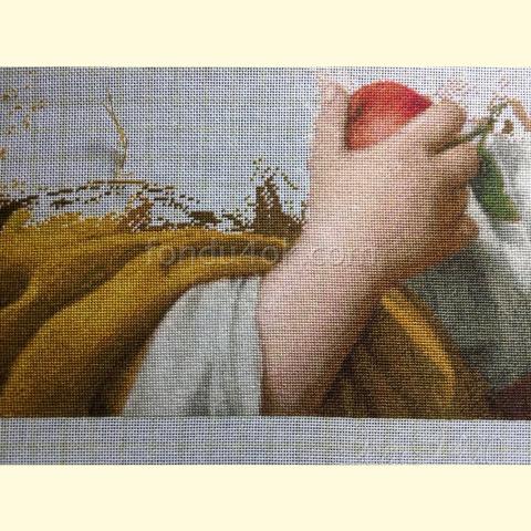 Вышивка - ткань: Cетка 25 ct, техника: петит-полукрест <br>Автор вышивки: Татьяна Федина (tatusha)
