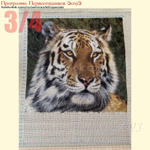 Вышивка  - ткань:Страмин 24 ct, техника: петит-полукрест<br>Автор вышивки: Анна Лобачева (АннаЛо)<br>Программа Первоотшивов 2023, приз 3/4 работы