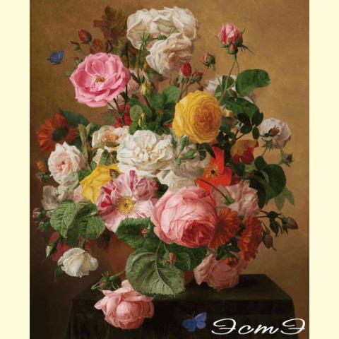 Скрин - компьютерное изображение схемы вышивки