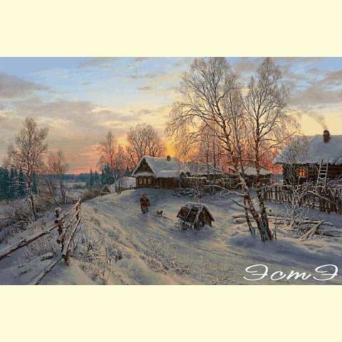 Скрин - компьютерное изображение схемы вышивки