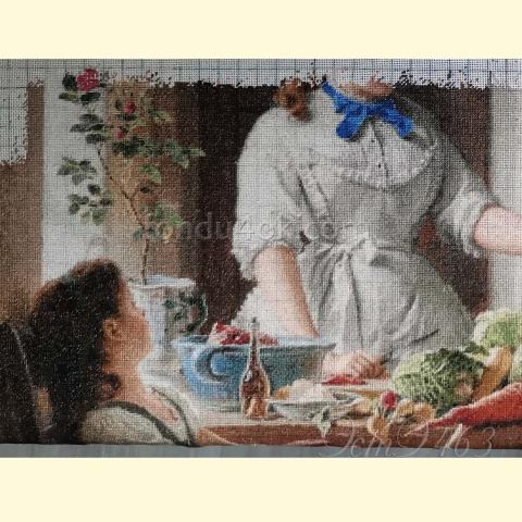 Вышивка  - ткань: Страмин-Конгресс 24 ct, техника: петит/полукрест <br>Автор вышивки: Елена Куценко (helena3028)