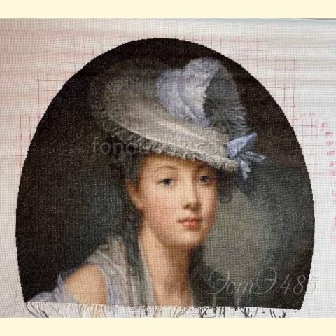 Вышивка  - ткань: Лугана 25 ct, техника: петит-полукрест <br>Автор вышивки: Екатерина Михеева