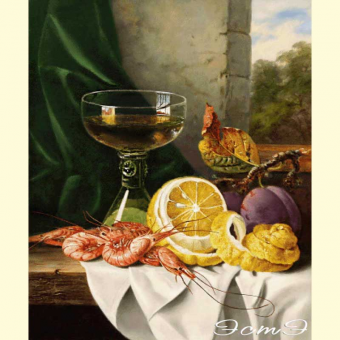 021 Still Life with Shrimp and Fruit