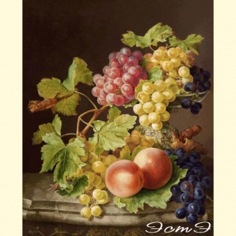 293 Ваза с виноградом
