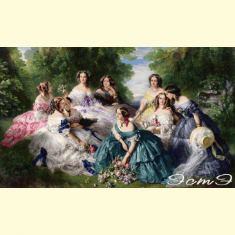 337 The Empress Eugenie Surrounded by her Ladies