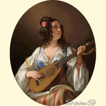478 Girl with lute