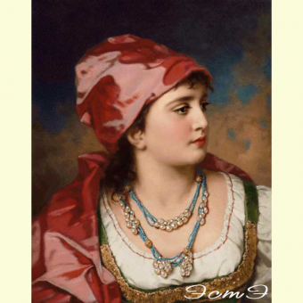 521 Girl in a silk scarf